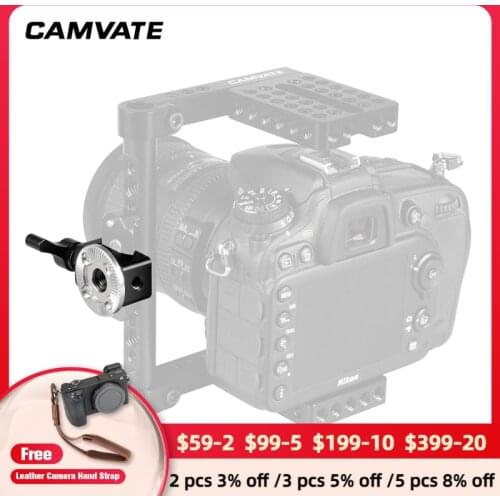 CAMVATE Standard Quick Release NATO Clamp With ARRI Rosette M6 Thread Mount For DSLR Camera Cage Rig NATO Safety Rail Connecting