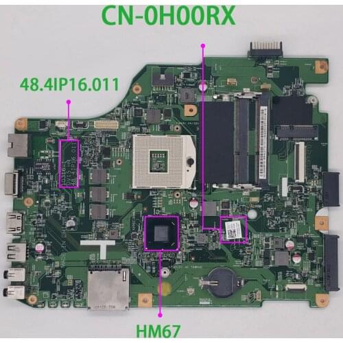 CN-0H00RX 0H00RX H00RX 10316-1 DV15 HR 48.4IP16.011 HM67 for Dell Inspiron N5050 NoteBook PC Laptop Motherboard Mainboard Tested