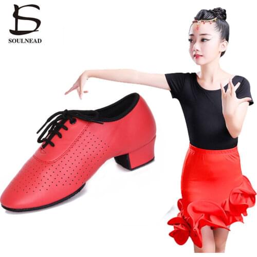 Children Jazz Dance Shoes Latin Womens Salsa Tango Dancing Shoes Girls Training Modern Kids Ballroom Dance Sneakers Size 26-40