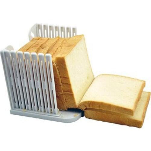 Cake bread toast cutter kitchen accessories tool quality ABS plastic 16*16*2cm splicing tiered slice bread slicer toast layerer