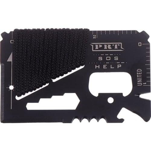 11 in 1 Camping Survival Pocket Multi tool Military Multifunction Swiss Army Wallet Kinfe Tools Credit Card Knife 1PC