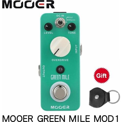 Mooer MOD1 Green Mile Micro Guitar Effect Pedal Mini Overdrive Electric Guitar Pedal True Bypass Guitar Parts & Accessories