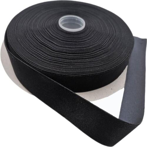 1 Inch 25MM Nylon Black Velvet Ribbon Single Face for Handmade Gift Bouquet Wrapping Home Party Decoration Christmas 25 Yards