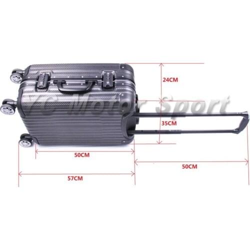 New Type C 20'' 20 Inches Dry Carbon Fiber Matte Finish Luggage Case with TSA Custom Coded Lock & Omni-directional Wheels