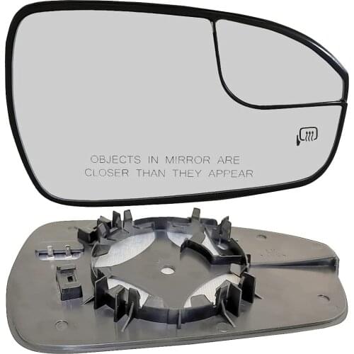Right/Left Side Power Heated Convex Mirror Glass w/ Rear Plate Fits For Ford Mondeo Fusion 2013-2020
