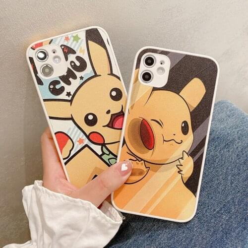 Shockproof Lovely Pikachu Case for iPhone 12 Pro Max Back Phone Cover for 12 11 Pro Max X XS XR 8 7 Plus SE 2020