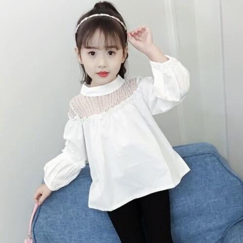 RIQIWIKI White Blouses For Girls
