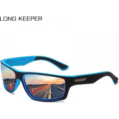 LongKeeper 2021 New Luxury Polarized Sunglasses Men Brand Driving Anti-Glare Sun Glasses Male Matte Black Frame Sports Goggles