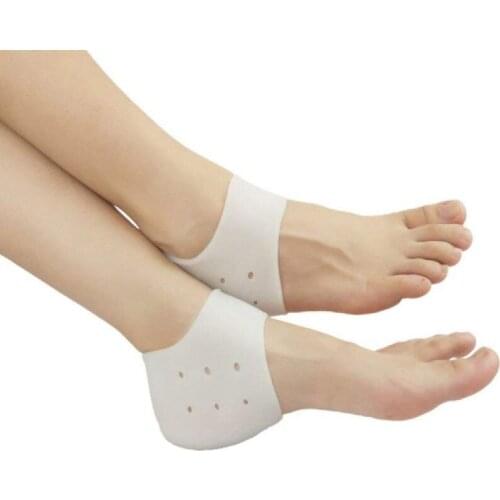 Heel Cups Plantar Fasciitis Inserts, Gel Heel Pads Cushion New Material (3 Pairs) Great for Heel Pain, Heal Dry Cracked Heels, A