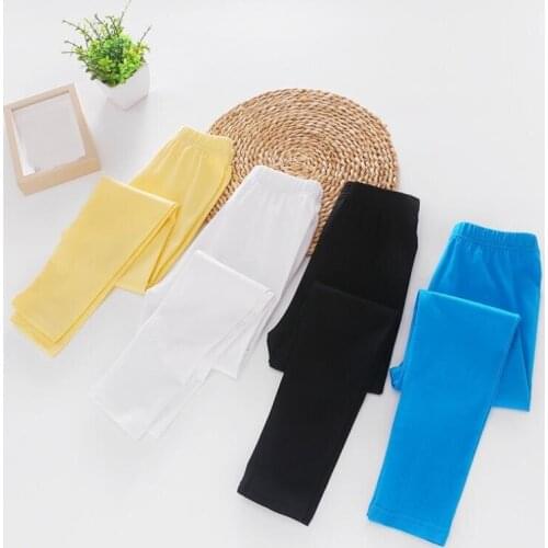 Spring Autumn Baby Toddler Teen Girls Leggings Candy Color Kids Pencil Pants Cotton Legging Girl leggins Children Long Trousers