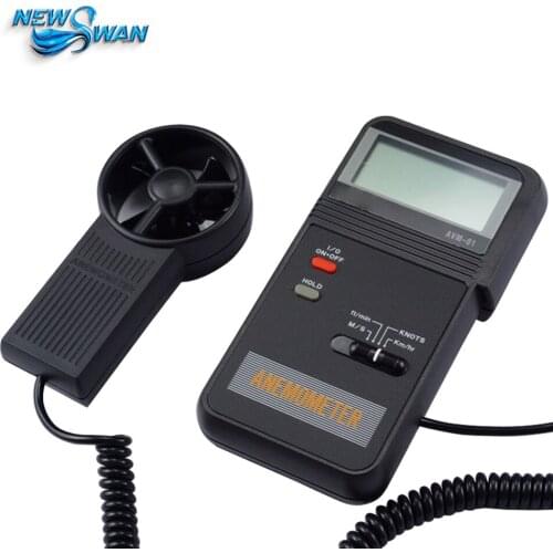 High Sensitivity Handheld Digital Anemometer Wing Type Air Flow Velocity Meter Wind Speed Tester 0.0-45m/s AVM-01