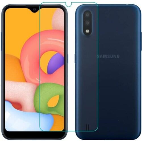 Smartphone 9H Tempered Glass for Samsung Galaxy A01 GLASS Protective Film for SM-A015F Screen Protector cover