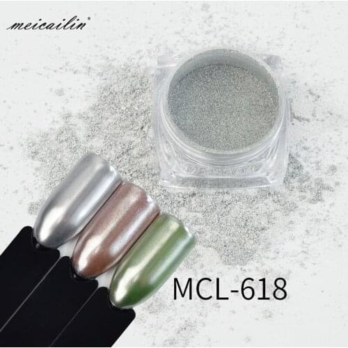 1g Super Shine Mirror Silver Nail Powder UV Gel Polish Nail Art Decor Laser Glitter Chrome Dust Pigment Manicure Decoration