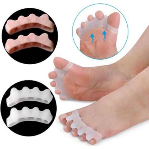 1 Pair/2 Pcs Silicone Hallux Valgus Corrector Toe Separators Bunion Correctors Foot Finger Splitter Thumb Spacer Feet Spreader
