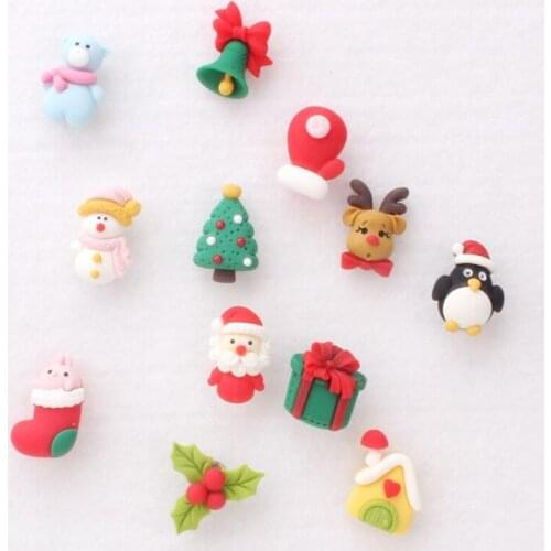 12pcs Christmas Shape Push Pin Xmas Thumb Tack Decoration Pushpins Cork Board Picture ThumbTacks Fixed Photo Wall Map Pins
