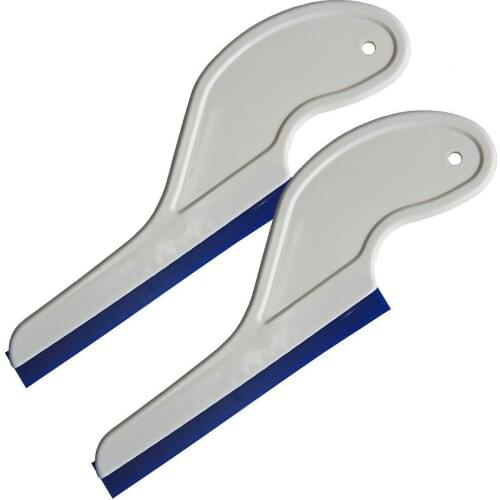 2pcs Car Cleaning Squeegee Silicone Quick Drying Water Wiper Blade Auto Vinyl Film Wrap Tool Car Vehicle Window Wash Tool