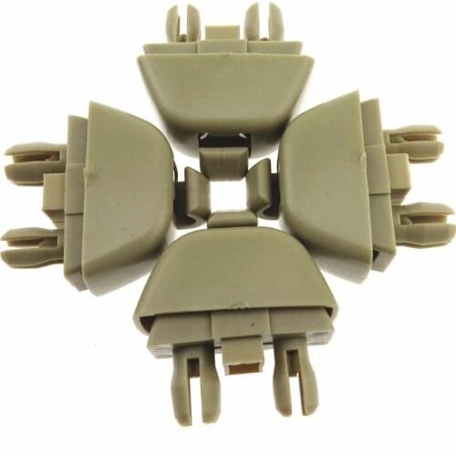 4pcs 6R0857561 Car Inner Beige Sun Visor Hook Clip Holder For VW Polo Passat B7 Skoda CITIGO RAPID SEAT MII 6R0 857 561 Y20