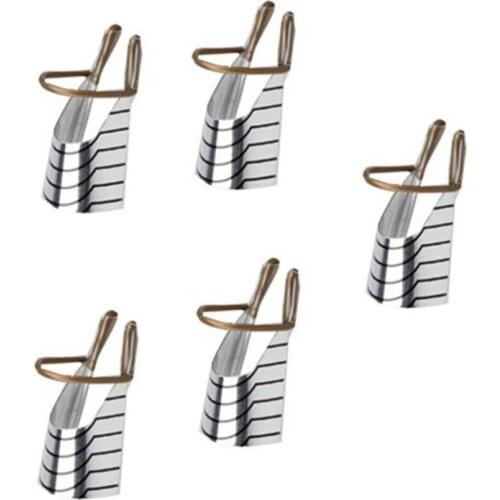 5pcs Reusable Aluminum Nail Stencils Forms UV Gel Tool Nail Art Extension Nail Polish Protective Stencil Forms