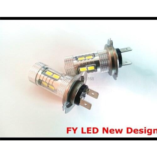 Free Shipping 2Pcs H7 LED Samsung chip White Fog Bulbs High Power 11W 600LM Flash SALE
