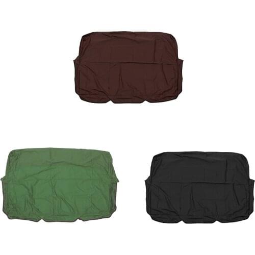 Patio Swing Seat Cover Dustproof Waterproof Coated Silver Polyester Replacement Cover For Outdoor 3 Seat Swing Chair