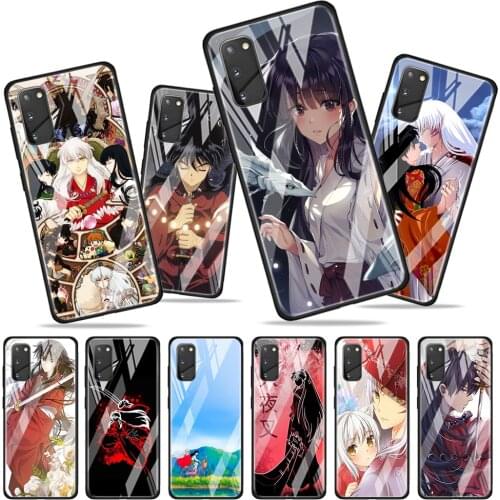 Inuyasha Anime Black hair Tempered Glass Cover For Samsung Galaxy A01 A11 A21S A21 A31 A41 A51 A71 A81 A91 Phone Case