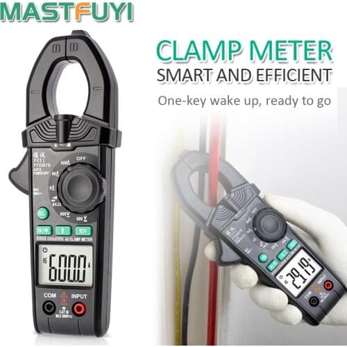 Mastfuyi FY3267S Clamp Meter Digital 6000Counts 600A AC Current Voltage Ture RMS NCV Frequency FlashLight