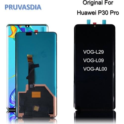 Original For Huawei P30 Pro LCD Display Touch Screen Digitizer Assembly for Huawei P30 Pro VOG-L29 VOG-L09 VOG-L04 Display