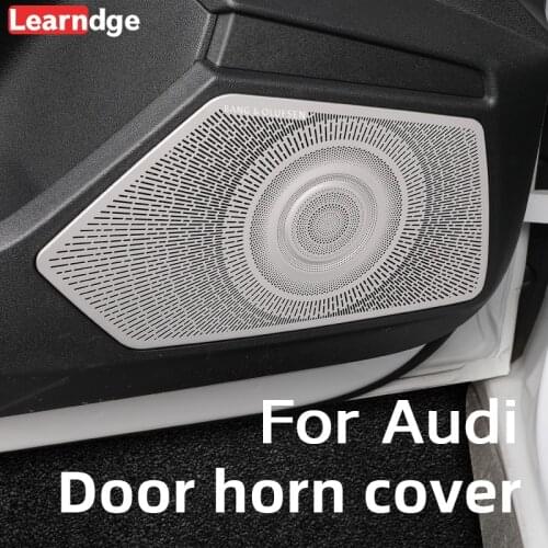 For Audi A3 8Y 2021 2020 Sportback Limousine Sedan Door Horn Cover Refitting Interior Sound Protective Cover Decorative Sticker