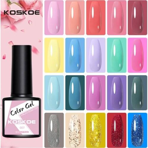 KOSKOE Nail Gel Polish Nude Purple Red Series For Manicure Design Nails Art Semi Permanent 8ml Soak Off UV LED Nail Gel