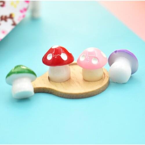 20pcs Toadstools Mushrooms Micro Landscape Ornaments Crafts Miniature Fairy Garden Home Decoration Accessories