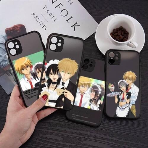 Anime cartoon love Maid Sama fashion Phone Cases Transparent Matte for iPhone 7 8 11 12 s mini pro X XS XR MAX Plus cover funda