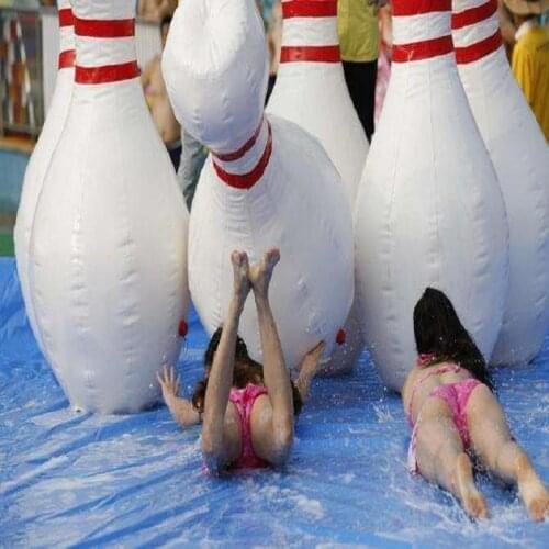 Inflatable bowling bottle use for zorb ball( human hamster ball), 1.5M hight 6 pieces a set