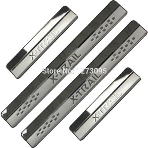 For 2008-2018 2019 Nissan X-Trail T32 T31 Door Sill Scuff Plate Kick Guard Pedal Welcome Pedal Protector Stainless Car Accessory
