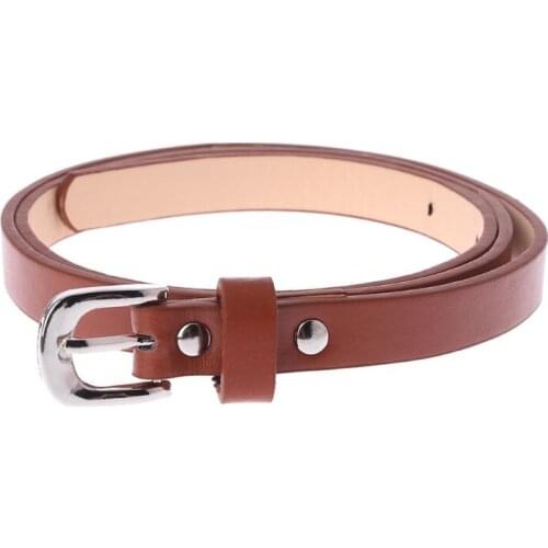 2018 New Hot Sale Kids PU Leather Belts Children Boys Girls Leisure Waist Strap