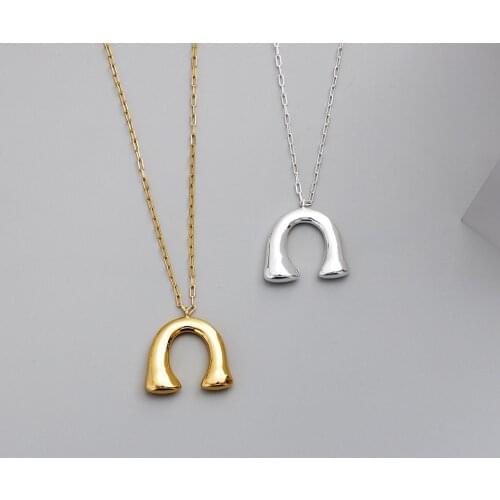 2020 new Euro American letter pendant lovers letter hip hop necklace with sweater chain in winter