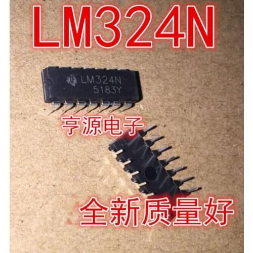 New LM324 LM324N DIP - 14 four-way operational amplifier into big chip quality is good