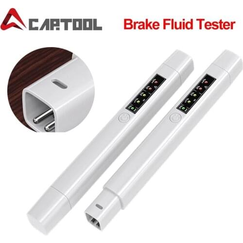 New Brake Fluid Tester Accurate Oil Quality LED Brake fluid Liquid Testing Pen With 5 Leds Universal Battery Test Indicator Pen