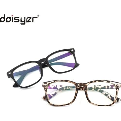 DAISYER Custom Logo Eyeglasses Frames Square Gaming Computer Unisex Anti Blue Light Filter Blocking Glasses