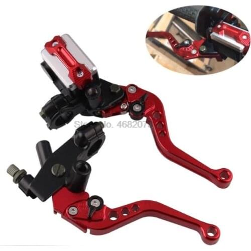 By DHL or Fedex 20pair Brake Clutch Lever Motorcycle Hydraulic Master Cylinder Accessories 7/8" 12.7mm CNC forHondaYamaha