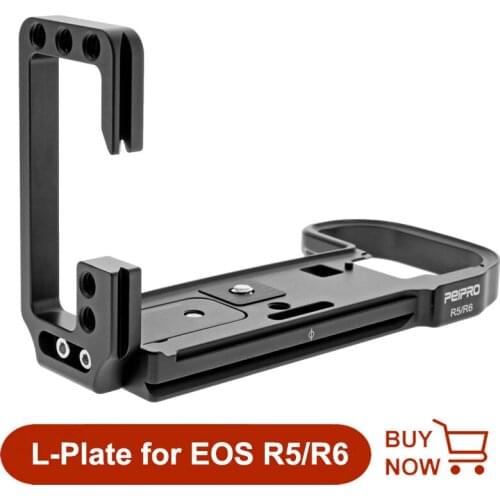 PEIPRO Quick Release L Plate Camera Bracket Holder Hand grip for Canon EOS R5 R6 Camera accessories