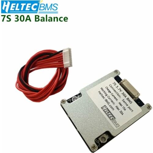 24V BMS 7S 30A Balance 3.7V 18650 battery protection Board for 24V Electric bicycle and electric tools within 550W