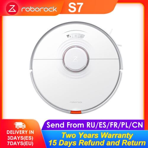 2021 Newest Roborock S7 Vacuum Cleaner Sonic Mopping Robot WiFi App Control Auto Sweep Dust Sterilize New Rubber Floating Brush