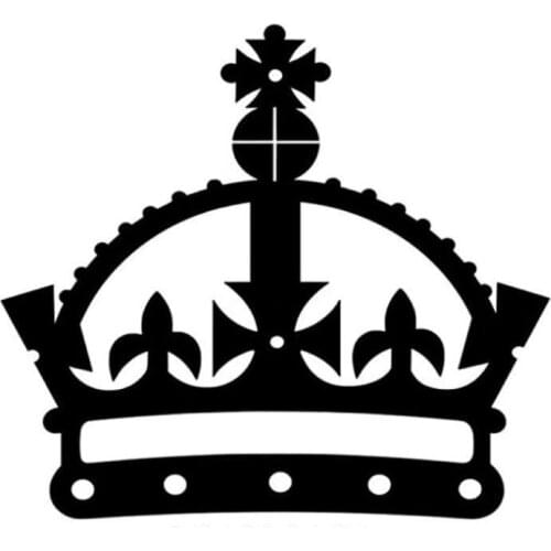 Crown king queen Car Sticker Decor Removable Black/silver AL495