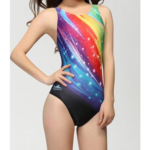 YINGFA One Piece Women Swimsuit Professional Swimwear Lady Bathing Suit Sports Racing Competition Tight Bodybuilding SwimWear