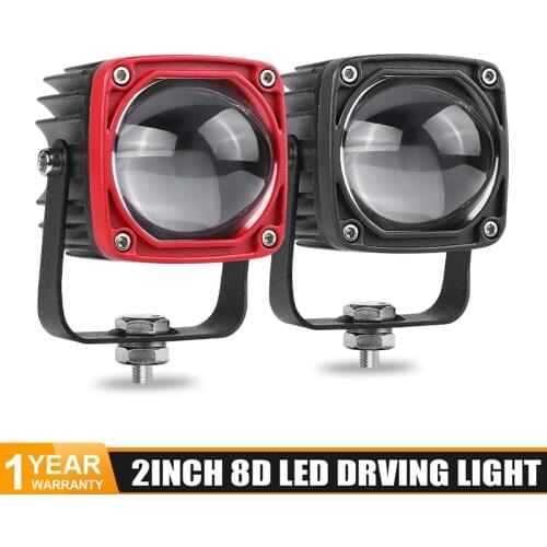 2 inch LED Work Light 8D lens LED Driving Light 6000K White 3500K Yellow For Car 4x4 offroad SUV ATV Tractor Trucks Motorcycle