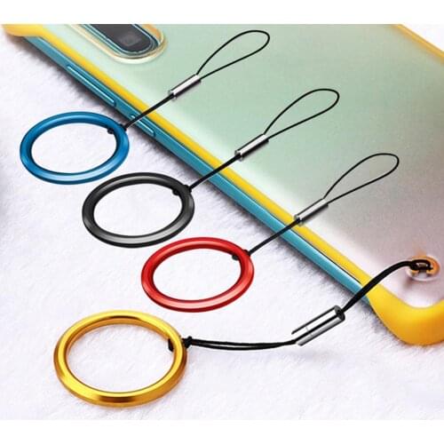 Universal Detachable Multi-occasional Practical Convenient Stylish Mobile Phone Case Finger Ring Lanyard Strap Hanging Rope