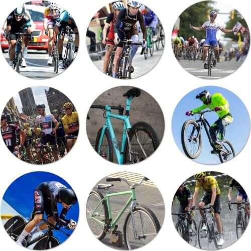 58mm Sport Iam Cycling Bike Icons Pins Badge Decoration Brooches Metal Badges For Backpack Decoration