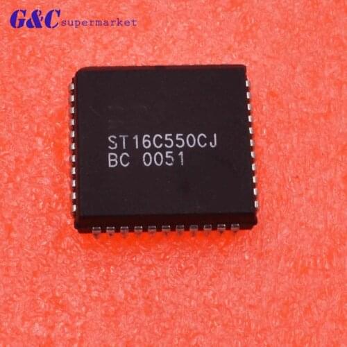1/5PCS ST16C550CJ PLCC-44 GOOD QUALITY diy electronics