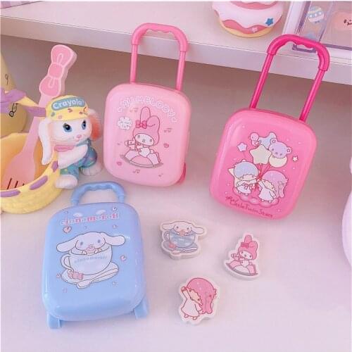 1pc Cute Animal Roller Erasers Cartoon Rubber Kids Stationery School & Office Supplies Gifts