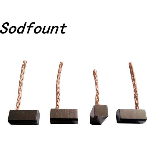 Free shipping 10 pcs 4 x 5 x 10mm Electric Motor Carbon Brush Repair Part